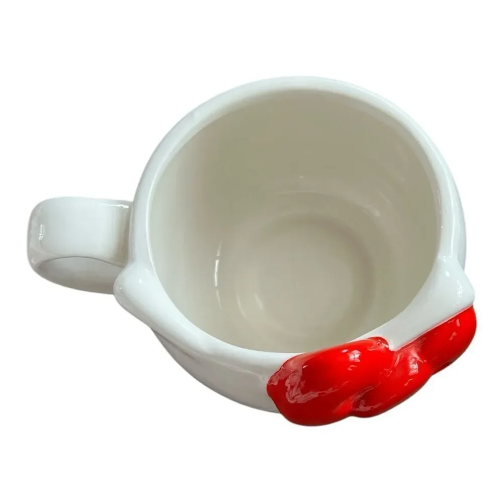 NEW Hello Kitty Face Figural 20oz. Ceramic Mug w/2pack of 32 Guest Towel /Napkin